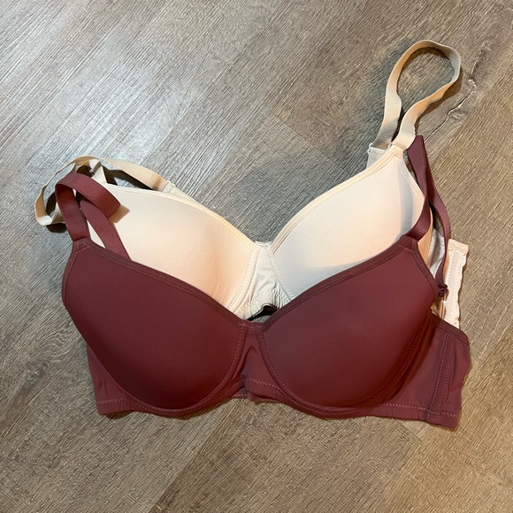4 36C/80C Bras in Burgundy, Ivory, Dark Nude & Black - Picture 2 of 13